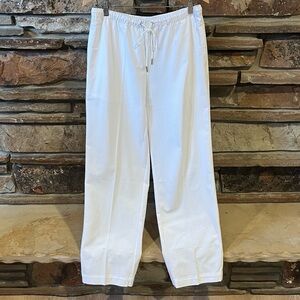Jenni Kayne Paloma White Cotton Relaxed Fit Pant